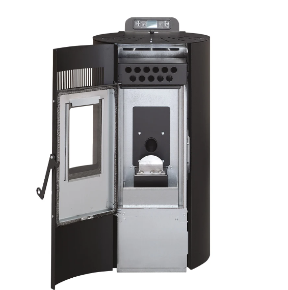 Poêle à Granulés Etanche EMAFLAM CALI 8,2Kw Blanc – Image 3