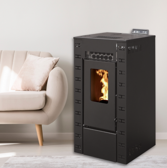 Poêle à Granulés Etanche EMAFLAM DALA 7,92 kw Noir avec wifi